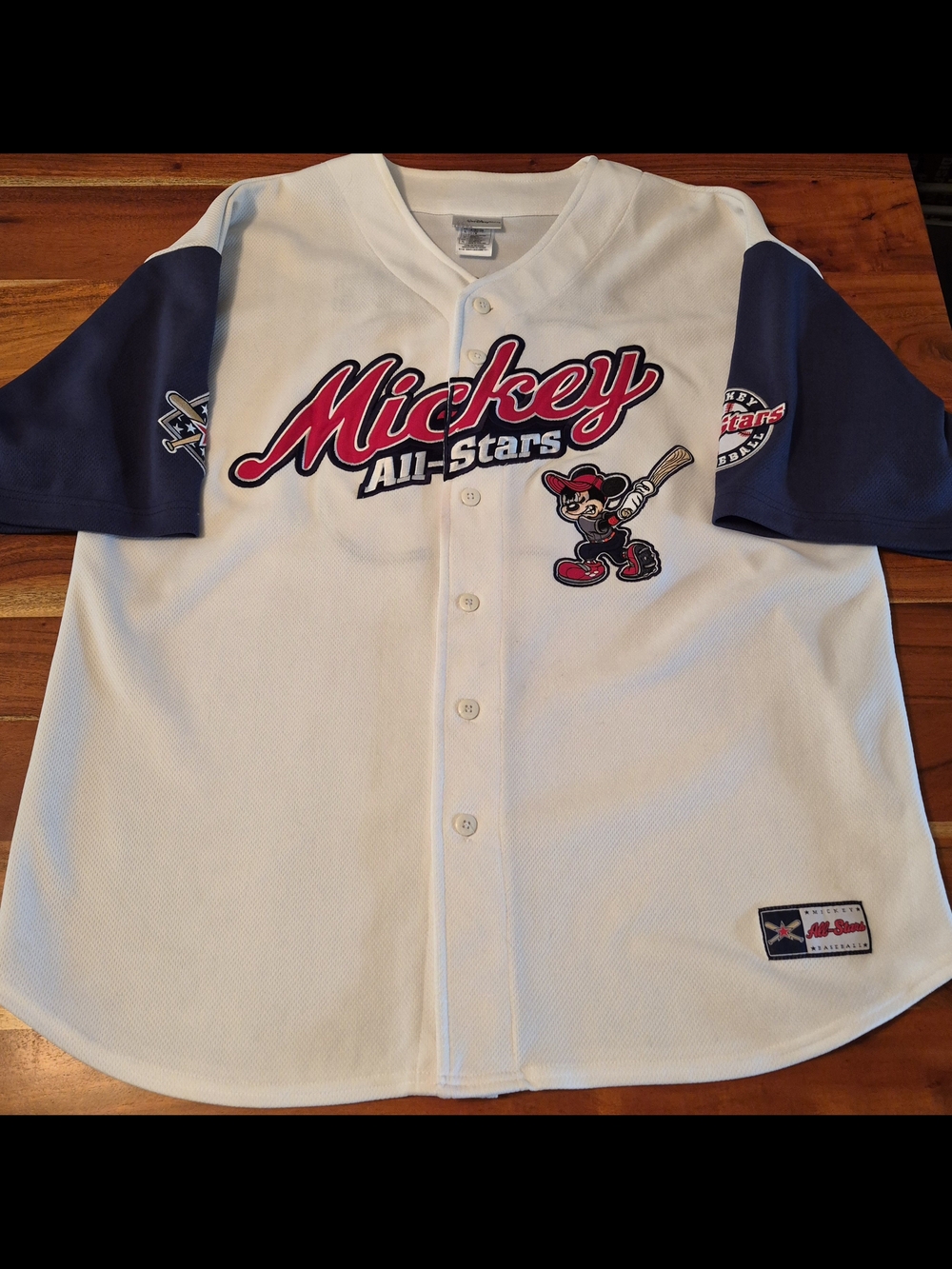 Authentic Walt Disney World Mickey All-Stars Adult Large Baseball Jersey 28